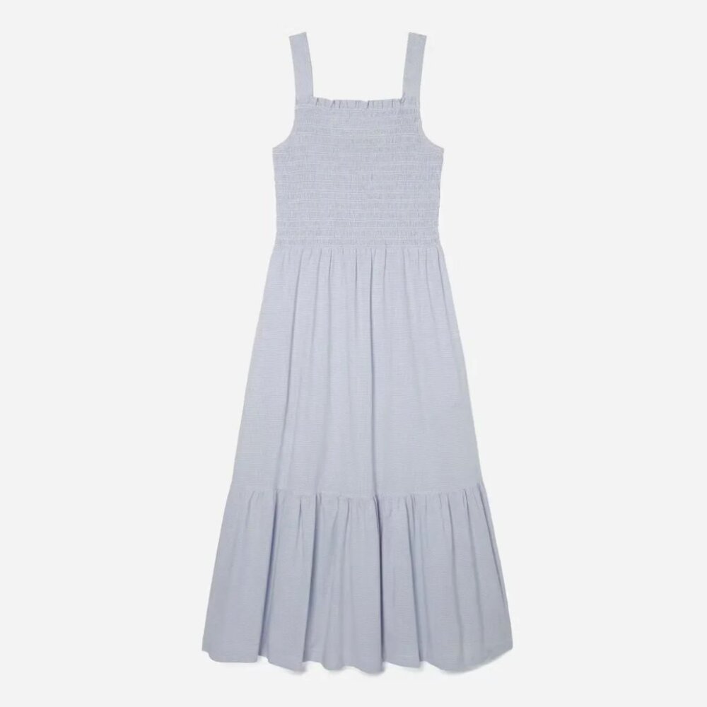 Everlane Women's The Smock Dress, Blue, Small
